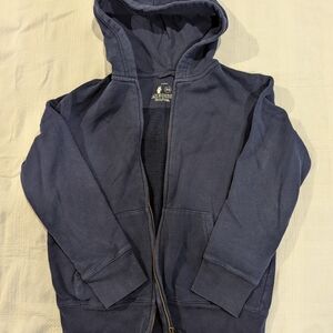 Primary Navy Zip Front Hoodie for Kids